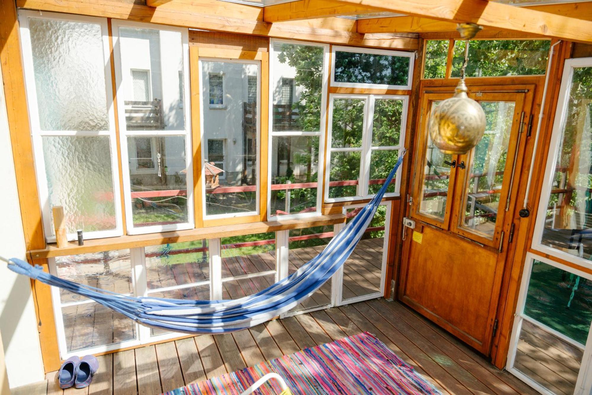 The Upholstery Tinyhouse Deluxe Eco Chalet Kreativ Citynah Chemnitz Exterior foto