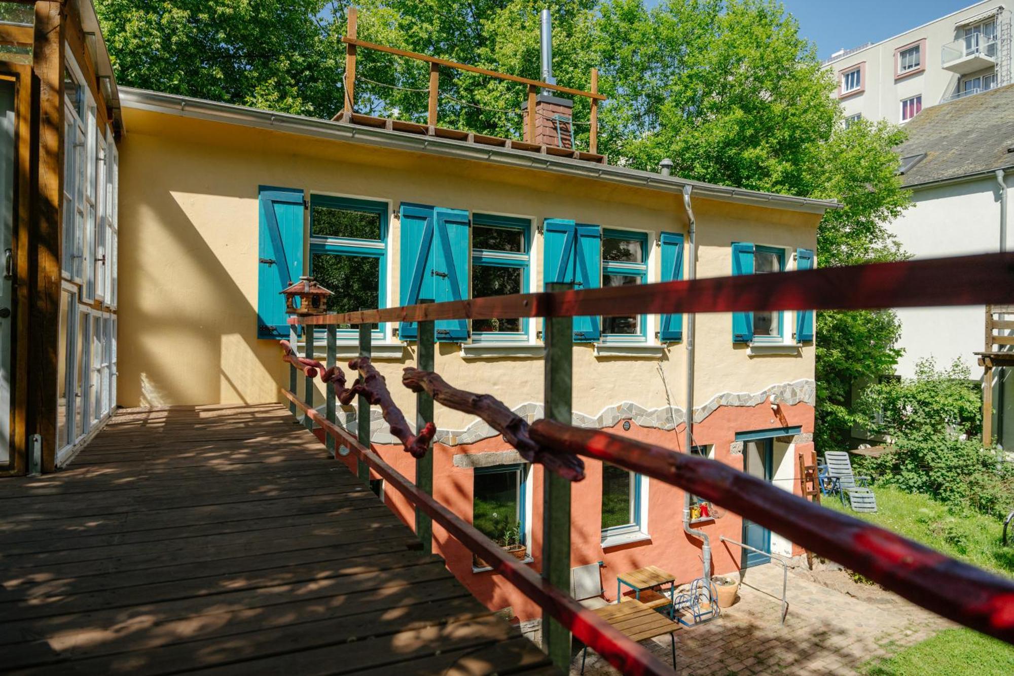 The Upholstery Tinyhouse Deluxe Eco Chalet Kreativ Citynah Chemnitz Exterior foto